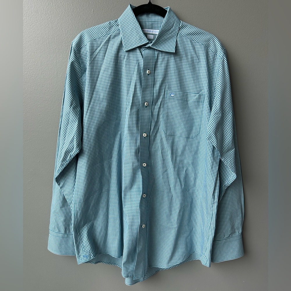 Men’s Green Southern Tide Dress Shirt